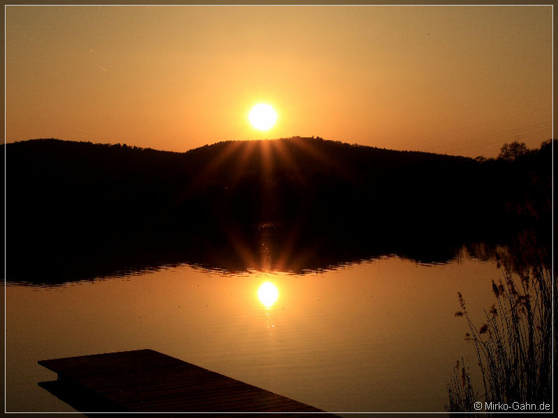 Sonnenuntergang am Riedsee